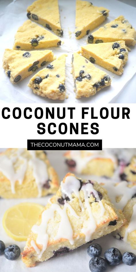 Coconut Flour Blueberry Scones, Coconut Flour Aip Recipes, Keto Scones Recipe Coconut Flour, Recipes Using Coconut Flour Baking, Coconut Flour Blueberry Bread, Coconut Flower Recipes Baking, Coconut Flour Dessert Recipes, Coconut Flour Scones Recipe, Coconut Flour Scones