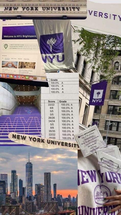 #nyuaesthetic #nyuwantsme #newyorkaesthetic #newyorkornowhere Nyu Campus, Nyu Law, University Inspiration, Life After High School, College Vision Board, Dream Collage, College Motivation, Med School Motivation, New York University