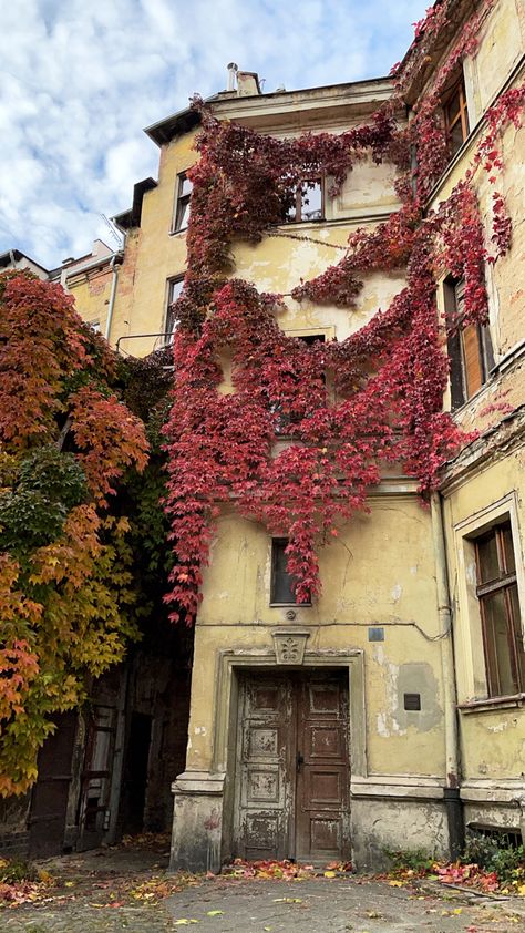 Old tenement house in Legnica, Poland Architecture Old Buildings, Cool Buildings Architecture Old, Poland House, Polish Buildings Aesthetic, Poland Aesthetic, Poland Architecture, Houses In Poland, 70s Aesthetic, Magda Butrym