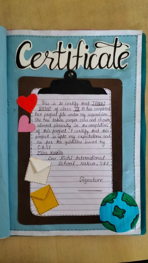 Creative Ideas For File Decoration, English Class 12 Project File, Acknowledgments For Project Ideas, Certificate Of Project File, Decorative Sheets For Project, Project File Cover Ideas Social Studies, G20 Project Ideas, Acknolegment For Project, Index For School Project