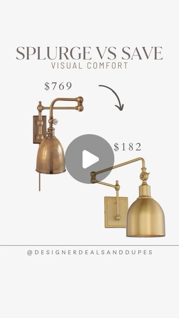 Designer deals and dupes on Instagram: "Comment ‘DEALS038’ for links to this week’s round up of sconces and vanity lights!" Vanity Lights, Building Ideas, Round Up, Visual Comfort, Vanity Lighting, Building A House, Vanity, Building, On Instagram