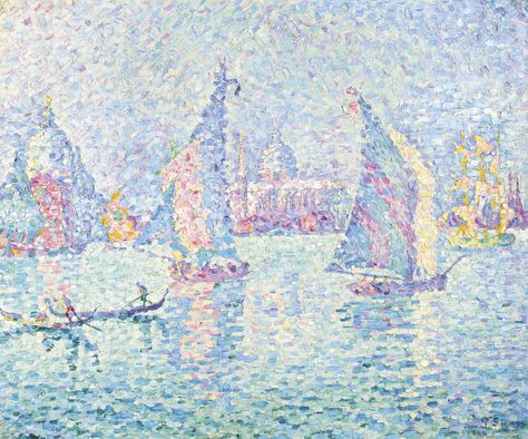 Paul Signac VOILES DANS LA BRUME. CANAL DE LA GIUDECCA| Sotheby's Paul Signac, Impressionism Art, Post Impressionism, The Mist, Oil Painting Reproductions, Impressionist Art, Post Impressionists, Painting Reproductions, Vintage Art Prints