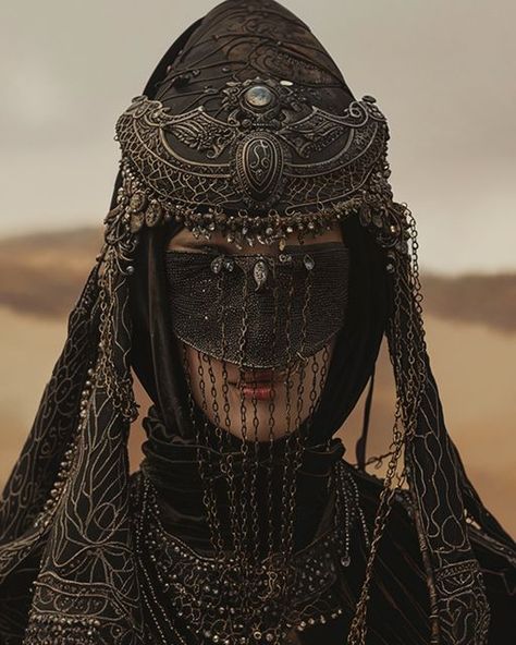 Daniel Weiss on Instagram: "The Bene Gesserit are probably not the nicest characters in Dune, but they leave so much room for imagination with their clothing. Here are a few examples of her headdress.  #midjourney #Whitebydesign #midjourneyart  #midjourneyai #ai #aigenerated #dune #AI #Storyteller  #digitalCreator #designmidjourney #designboom  #generativeai #generatedArt #white #headdress" Medieval Fashion Aesthetic, Nun Concept Art, Women Character Art, Baroque Clothing, Bene Gesserit, Head Dresses, Anatomy Sculpture, Arte Inspo, Fantasy Clothing