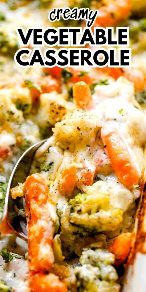 Loaded Broccoli And Cauliflower Casserole, Vegetable Casseroles For Easter, Keto Cheesy Vegetable Casserole, Saucy Vegetable Recipes, Baked Vegetables With Cheese, Veggies With Sauce, Veggies For Easter Dinner, Broccoli Cauliflower And Carrot Casserole, Roasted Veggie Casserole