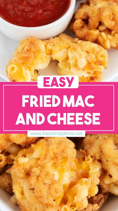 Fried Macaroni And Cheese Balls, Fried Mac And Cheese Bites, Mac And Cheese Balls Recipe, Fried Mac And Cheese Balls, Fried Mac N Cheese, Mac And Cheese Balls, Fried Mac N Cheese Balls, Mac N Cheese Bites, Fried Macaroni And Cheese