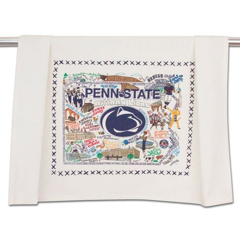 PRICES MAY VARY. PENN STATE UNIVERSITY gift towel is a must-have kitchen essential for any Penn State fan's kitchen decor and accessories. Use them as dish towels, washcloths, or decorative hand towels. Our original design features the Penn State University logo and colors, showcasing your love for the Nittany Lions. Our unique Penn State merchandise makes the perfect souvenir gift or a gift for college students and alumni. HIGH QUALITY, HAND MADE DETAILS: Made of 100% hand-loomed cotton, these Penn State Graduation, State Wall Art, Pennsylvania State University, College Decor, Penn State University, Nittany Lion, School Pride, Penn State, Guest Towels