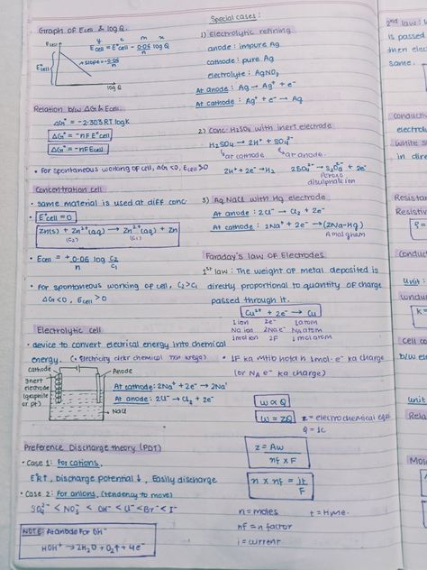 Electrochemistry Short Notes Class 12, Chemistry Neet Tricks, Electrochemistry Notes Class 12, Chemical Kinetics Notes Class 12, Electrochemistry Notes, Jee Notes, Neet Preparation, Biochemistry Notes, Neet Notes