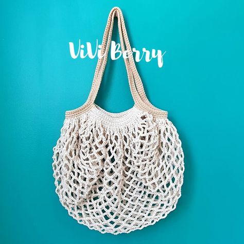 Net Bag Crochet, Bag Crochet Tutorial, Crochet Together, Crochet Beach Bag, French Market Bag, Diy Crochet Bag, Mesh Beach Bags, Crochet Bag Tutorials, Bag Pattern Free