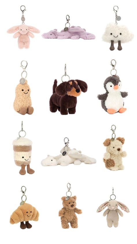 Jelly Cat, Jellycat Stuffed Animals, Stop And Shop, 13th Birthday Parties, Cute Car Accessories, Cat Keychain, Cat Bag, Birthday List, Cute Stuffed Animals