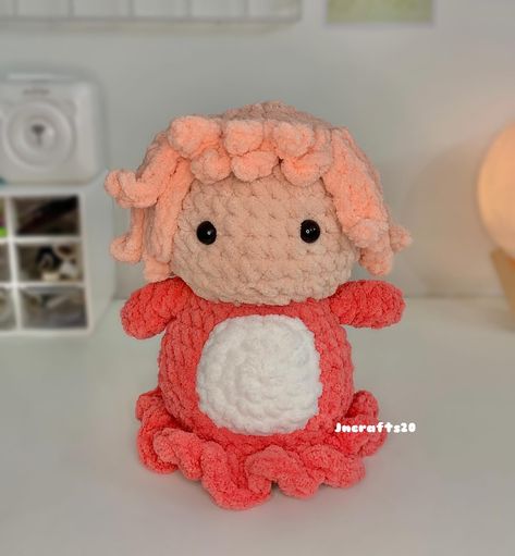 Bring the magic of Studio Ghibli to life with our adorable Ponyo Plush ! 🌊 A cuddly companion straight from the enchanting world of Hayao Miyazaki. ✨ Freehanded by ~ me 🙌🏻 . . . #studioghibli #crochet #amigurumi #handmade Crochet Ponyo Ghibli, Ponyo Crochet Free Pattern, Miyazaki Crochet, Studio Ghibli Crochet Pattern Free, Ponyo Crochet, Ghibli Amigurumi, Studio Ghibli Crochet, Ghibli Crochet, Small Amigurumi