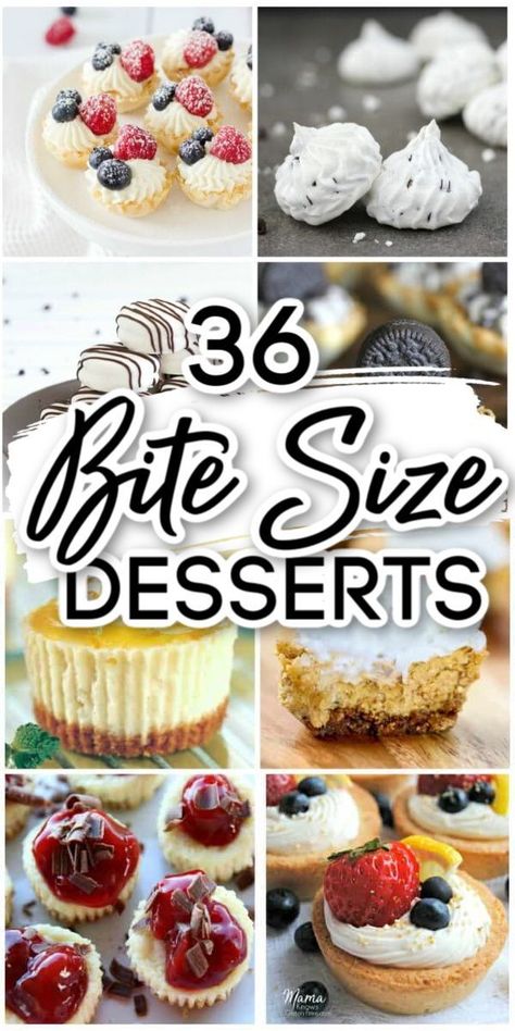 Mini Dessert Recipes, International Desserts, Dessert Bites, Individual Desserts, Bite Size Desserts, Small Desserts, Desserts For A Crowd, Mini Cheesecakes, Party Desserts