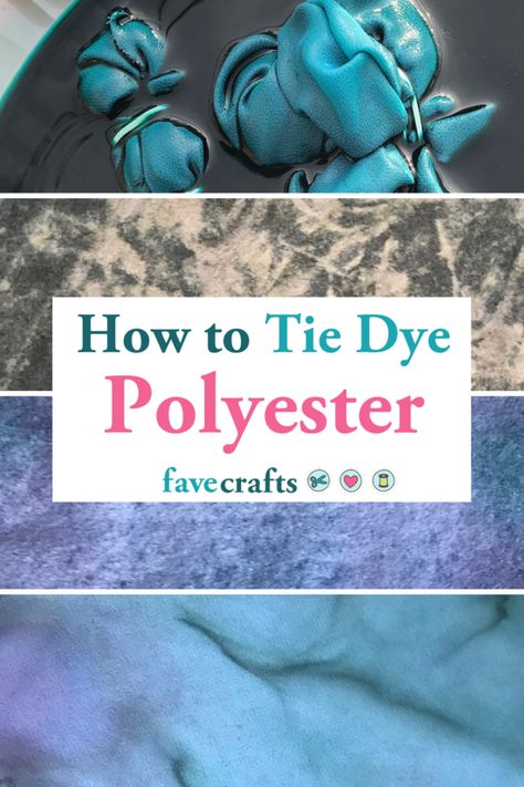 Can you dye polyester? Yes! Learn the ins and outs with our article on how to tie dye polyester, including fleece, sheer fabric, and felt. How To Bleach Polyester Fabric, Bleaching Polyester Fabric Diy, Tie Dye Polyester, Dye Polyester Fabric How To, Dyeing Polyester Fabric, How To Dye Polyester Fabric, Tie Dye Sheets Diy Patterns, Diy Tie Dye Sheets, How To Dye Polyester