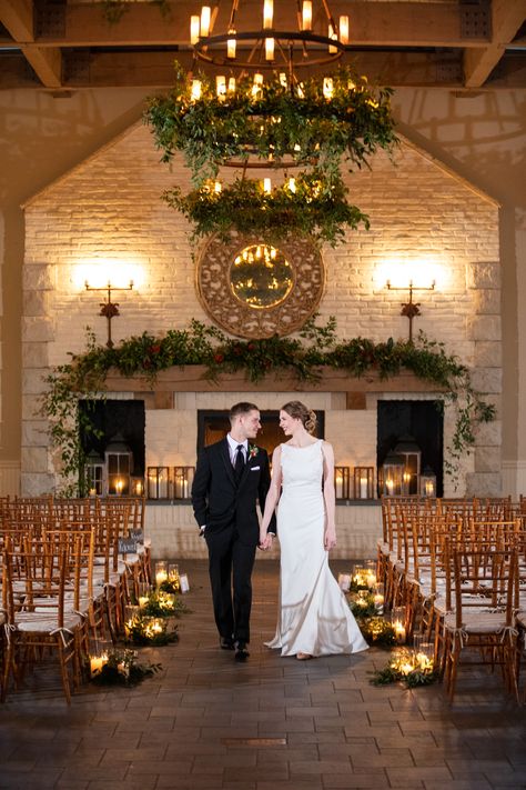 Winter Wedding at Early Mountain Vineyards in Madison, Virginia Winter Wedding Fireplace Decor, Early December Wedding, Winter Wedding Fireplace, Winter Wedding Seating Chart, Small Winter Wedding, Winter Wedding Ceremony, Cozy Winter Wedding, Aaron Watson, Winter Wedding Photography