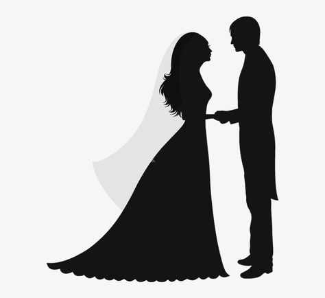 Couple Silhouette, Married Couple, Transparent Png, Wedding Bride, Human Silhouette, Png Images, Wedding Inspiration, Free Download, For Free