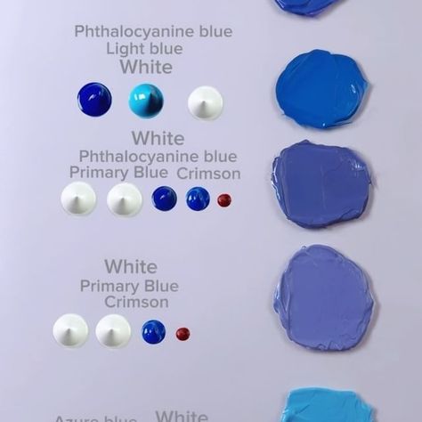 Mixing Colors #paintings #mixingcolors #acrylpainting | Instagram What Colors Make Pink, Mixing Skin Tones, Food Coloring Mixing Chart, Color Mixing Chart Acrylic, Mixing Primary Colors, Mixing Paint Colors, Color Mixing Guide, Different Shades Of Blue, Diy Wine Glasses