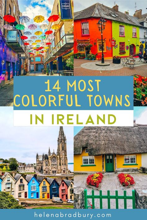 Best Small Towns In Ireland, House Colours External, Towns Aesthetic, Exterior House Colours, Dublin Ireland Aesthetic, Pictures Of Ireland, Aesthetic Ireland, Sabbatical Ideas, Irish Aesthetic