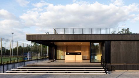 Sports Pavilion, Wood Pavilion, Clubhouse Design, Eton College, Sports Centre, The Berkshire, Pavilion Architecture, Facade Architecture Design, Tennis Center