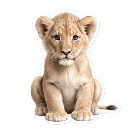 Lion Cub sticker, cute baby Lion digital art laptop decal, 5 inch bubble-free large vinyl sticker Etsy link in bio Lion Digital Art, Lion Sticker, Lion Cub, Baby Lion, Stickers Laptop, Sticker Cute, Laptop Decal, Wedding Shop, Laptop Stickers