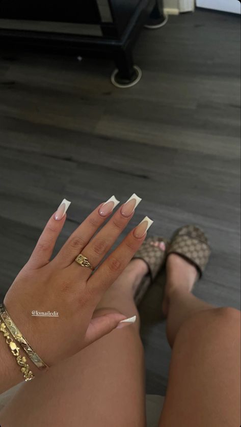 Trending Nail Colors, Nail Colors And Designs, Short Square Acrylic Nails, Unique Acrylic Nails, Acrylic Nails Coffin Short, Short Acrylic Nails Designs, Pink Acrylic Nails, Square Acrylic Nails, Fire Nails