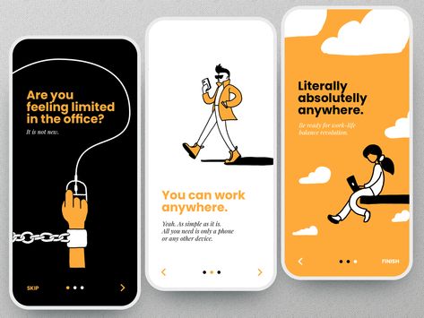 Mobile Illustration, Onboarding App, Onboarding Ui, Desain Ux, App Design Layout, Mobile App Design Inspiration, App Interface Design, App Design Inspiration, App Interface