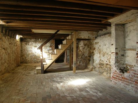 Basement Conversion, Root Cellar, Future Buildings, Diy Basement, Basement Ceiling, Farmhouse Master, 2nd Year, Southern Homes, Unfinished Basement