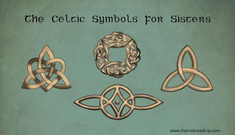 Symbol For Sister, Celtic Symbol For Sister, Sister Symbol Tattoos, Irish Sister Tattoos, Sister Symbols, Celtic Sister Knot, Celtic Shield, Family Symbol, Irish Symbols