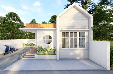 hello we are open for architectural design services, WA: 085856565405 Small House Design 1 Floor, Muji Facade, Small Scandinavian House Exterior, Small Scandinavian House, Scandinavian Facade, Scandinavian House Exterior, Scandinavian House, Scandinavia House, Scandinavian House Design