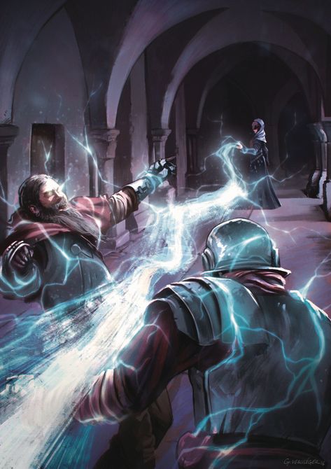 RAYOS DE ENERGIA (HECHIZEROS) Lightning Magic Fantasy Art, Lightning Mage Art, Lightning Mage Fantasy Art, Magic Power Aesthetic, Lightning Magic Art, Magic Spells Art, Evocation Magic, Lightning Mage, Wizard Battle