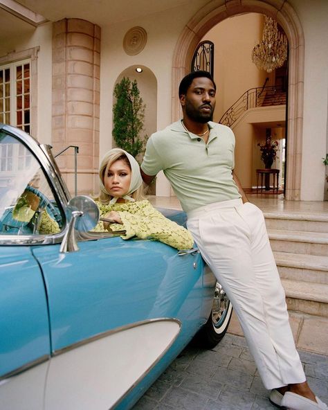 Strong Black Lead on Instagram: “Who else is obsessed with Zendaya & John David Washington's @wmag shoot? 🙋🏽‍�♀️ Which look is your favorite 🤩 📸 by : @nadineijewere” Nadine Ijewere, Slim Aarons Photos, John David Washington, David Washington, Mode Zendaya, Slim Aarons, Black Actors, W Magazine, Priscilla Presley