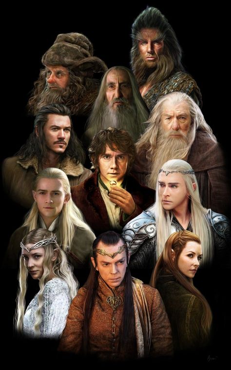 The Hobbit characters Lord Of The Rings Characters, The Hobbit Characters, Circus Characters, Middle Earth Art, Bilbo Baggins, Tauriel, Thranduil, The Lord Of The Rings, Legolas