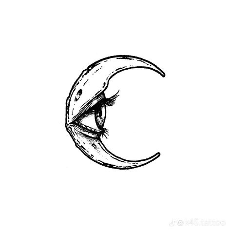 Random Tattoo Ideas, La Luna Tattoo, The Weeknd Tattoo, Infinite Painter, Surreal Tattoo, Torso Tattoos, Handpoke Tattoo, Small Hand Tattoos, Tattoo Illustration