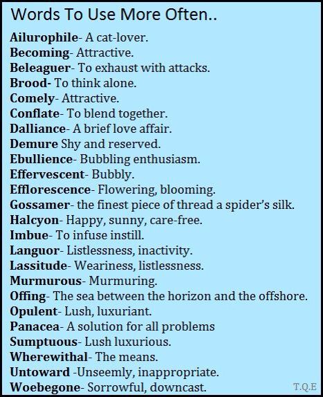 English words Bigger Words To Use, High Level English Words, Eloquent Words, Old English Words And Meanings, Words To Use More Often, Words To Use More, Old English Words, Unique Words Definitions, Uncommon Words