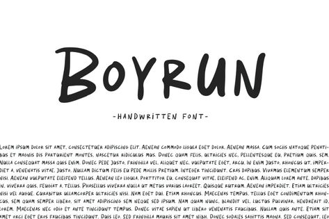 Boyrun - Handwritten Font by weapedesign on Envato Elements Animated Fonts, Apparel Photography, Font Love, Branding Poster, Handwritten Type, Caps Style, Unique Typography, Handwritten Typography, Ad Banner