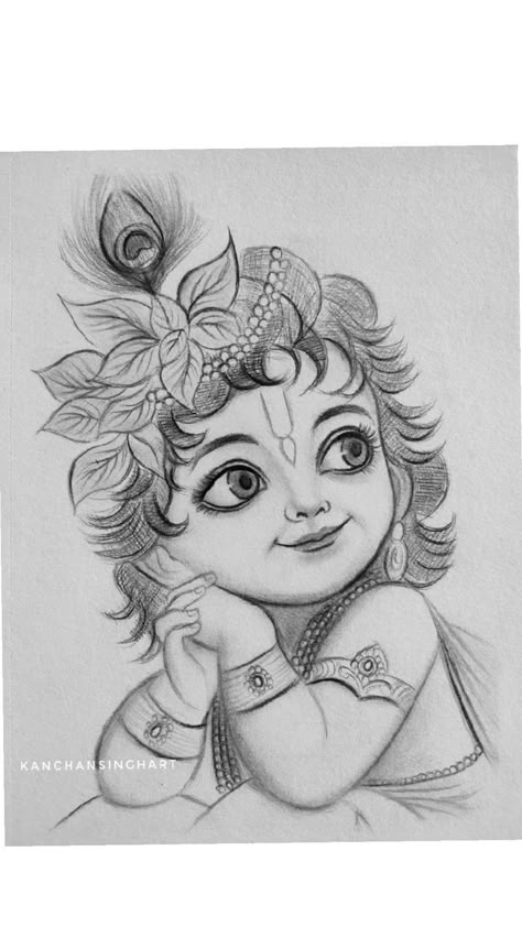 krishna Radha Krishna Art Drawing, Basic Drawings, Pencil Arts, Easy Graffiti Drawings, Drawings Of Flowers, God Painting, Pencil Sketches Easy, Pencil Drawings Of Flowers, Pencil Drawing Images