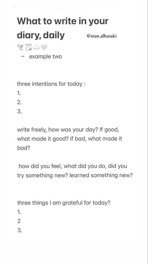 #diary #diaryideas #writing #writingprompt #writingtips #maincharacterenergy #inspogirl #jouranling #journalingprompts Journal Ideas How To Start, How To Start Writing A Diary, Writing In Journal, How To Start A Diary, What To Write In A Journal, Morning Journal Prompts, Mindfulness Journal Prompts, Diary Writing, Journal Questions