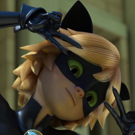 Cat Noir, Miraculous Ladybug, Don't Forget, Blonde, Green, Hair, Black