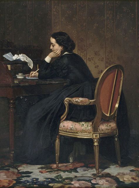 https://flic.kr/p/S2bujm | toulmouche, auguste - The Reply | Auguste Toulmouche 1829-1890 Frankrijk Auguste Toulmouche, Academic Art, Historical Painting, A4 Poster, Vintage Artwork, Classic Art, Photographic Prints, A Dog, Gallery Wrap Canvas