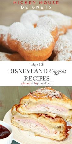 Top 10 Disneyland Copycat Recipes - Pinned and Repinned Restaurant Recipes Famous, Disney Dishes, Disney Inspired Food, Monte Cristo Sandwich, Disneyland Food, Copykat Recipes, Copycat Restaurant Recipes, Monte Cristo, Dole Whip