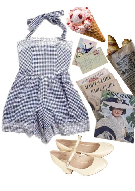 French Girl Outfits, Old France, French Outfits, 70s Inspired Outfits, France Outfits, Outfits Polyvore, Vintage Americana, Vintage Inspired Outfits, Style Clothes