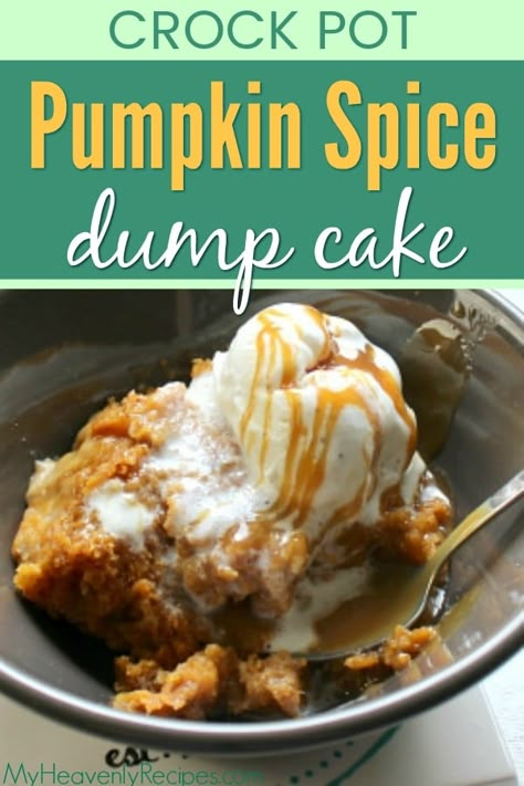 Dinner For Husband At Home, Birthday Dinner For Husband, Pumpkin Spice Dump Cake, Dinner For Husband, Spice Dump Cake, Crock Pot Pumpkin, Crockpot Cake, Pumpkin Dump Cake Recipe, Pumpkin Crockpot