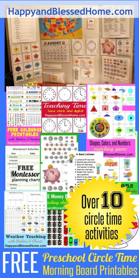 Over 10 FREE Preschool Circel Time Morning Board Printables from HappyandBlessedHome.com Preschool Activities Circle Time, Circle Time Board, Homeschool Family, Morning Board, Circle Time Activities, Calendar Activities, Preschool Circle Time, Diy Preschool, Teaching Time