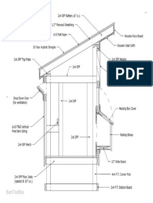 Build It With Bosch Chicken Coop Blueprint | Structural Engineering | Building Chicken Coop Plans Free, Chicken Coop Blueprints, Pigeon Loft, Door Dividers, Roof Trim, Chicken Coop Run, Roof Siding, Chicken Cages, Coop Plans