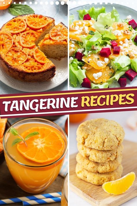 These tangerine recipes are so light and refreshing! From sauce to smoothies to salad, cookies, and cake, there are some irresistible dishes you can make with tangerines.