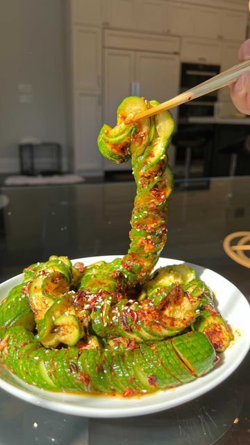 @kwokspots on Instagram: "Finally made this cucumber salad and it’s bomb. Yes they remind me of caterpillars 🐛 🥒. Super easy and fun to make. Recipe in bio or: https://kwokspots.com/asian-cucumber-salad/ “ • • • • • • #foodies #cucumbersalad #dinner #asiancucumbersalad #foodshare #igfood #comfortfoods #foodblogger #foodphotography #frommykitchen #savory #lovetoeat #homecooking #easyrecipes #homecooked #instafood #breakfast #delicious #food #cucumber #instaeats #deliciousfood #foodporn #foods Cucumber Salad Aesthetic, Chinese Cucumber Salad, Recipes Aesthetic, Super Salads, Healthy Food Dishes, Food Babe, Super Foods, Food Therapy, Healthy Food Motivation