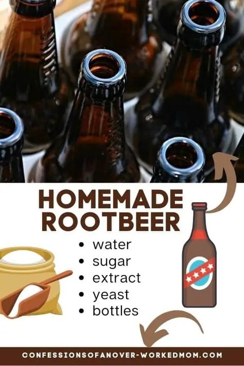 Root Beer Syrup Recipe, Homemade Rootbeer Recipe, Homemade Root Beer, Root Beer Recipe, Hires Root Beer, Homemade Rootbeer, Recipes With Yeast, Kid Friendly Drinks, Beer Recipe