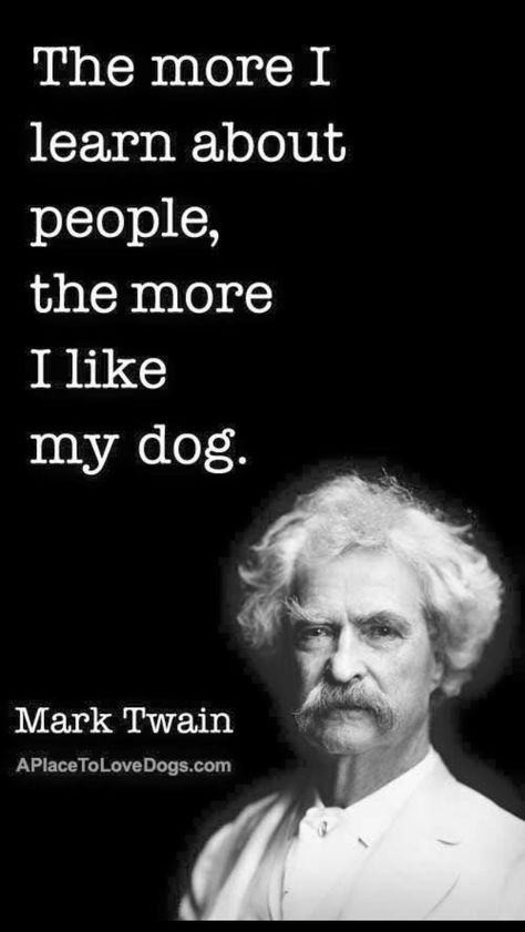 Furs rule. Dogs Quotes, Mark Twain Quotes, About People, Memes Humor, Mark Twain, Quotable Quotes, Dog Quotes, Quote Posters, Wise Quotes