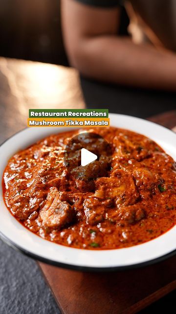 Mushroom Tikka Masala, Mushroom Tikka, Mushroom Recipes Indian, Mushroom Masala, Mushroom Recipe, Indian Recipe, Indian Cooking Recipes, Mushroom Gravy, Tikka Masala