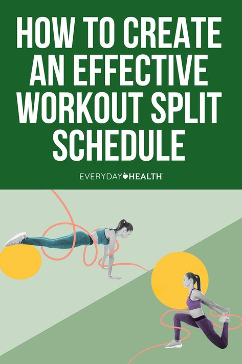 What Is a Workout Split? What Is the Most Effective Workout Split? 3 Popular Workout Splits to Try 4 Tips for Picking the Right Workout Split for You What Are the Benefits of Workout Splits? A workout split is a weekly exercise plan that focuses on training different parts of the body on different days. It helps to boost efficiency and muscle growth, while decreasing the risk for injury. Split Workout Schedule, Workout Split Schedule, Workout Split For Women, Weekly Exercise Plan, Best Workout Split, Most Effective Workout, 3 Day Workout, Split Workout, Push Pull Workout