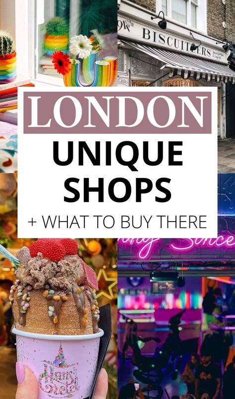 14 Most Unique Shops in London for Instagrammable Views Best Things To Buy In London, Must Do Things In London, Thrift Stores In London, Best Food Places In London, Best Shops In London, Visiting London For The First Time, Things To Buy In London, Must Do London, London Places To Go