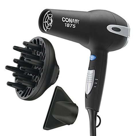 Conair 1875 Watt Soft Touch Tourmaline Ceramic 2-in-1 Styler Conair Hair Dryer, Styler Hair, Amazon Hair, Travel Hair Dryer, Hair Diffuser, Travel Hair, Best Hair Dryer, Ionic Hair Dryer, Ceramic Hair